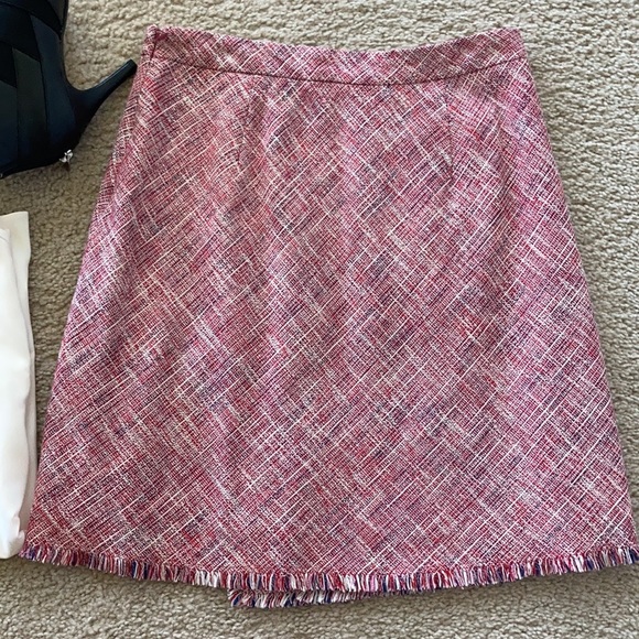 Banana Republic Faux Wrap Fringed Skirt - Picture 5 of 8